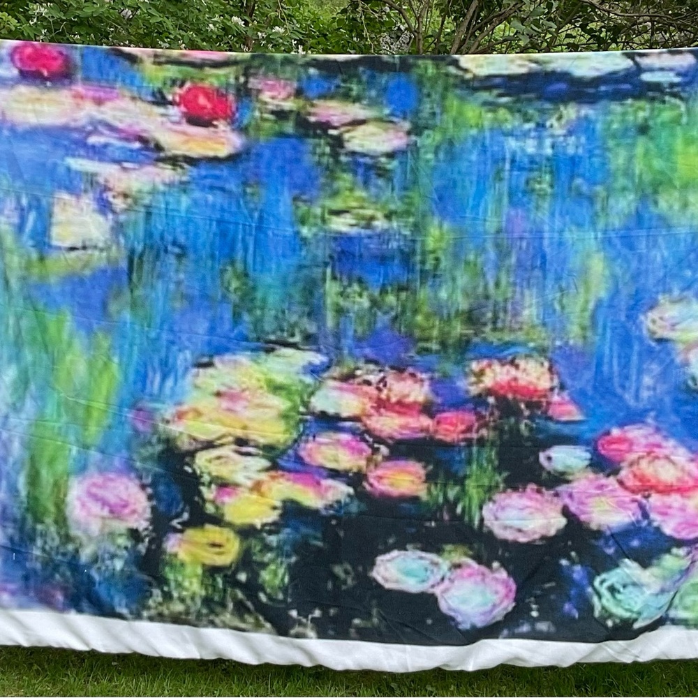 Cafepress Claude Monet Water Lilies Fine Art King Size Duvet Cover ~ New